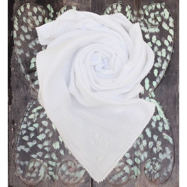 White flannel blanket