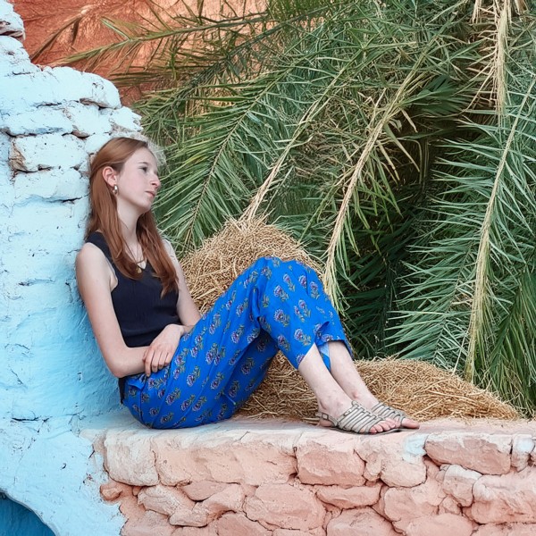 Pantalon de plage bleu
